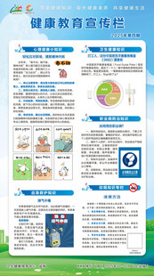 健康教育宣传栏第四期冬季竖版