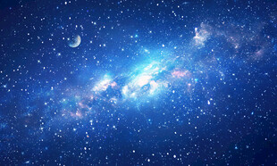 蓝色星空天花软膜