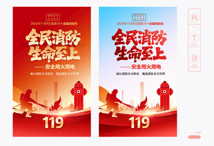 2025消防日海报