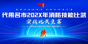 消防技能比武展板