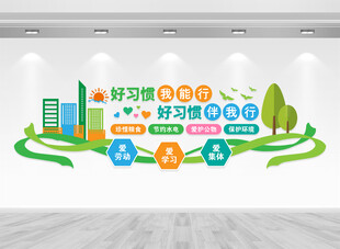 好习惯文化墙