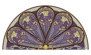 法式教堂门圆角