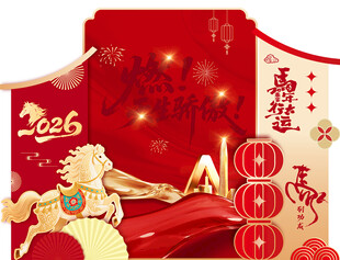 2026年公司马年美陈打卡