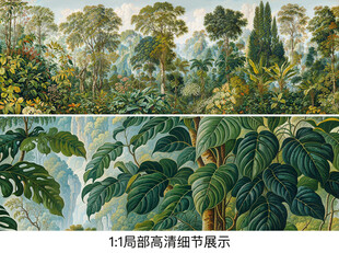 热带雨林背景墙