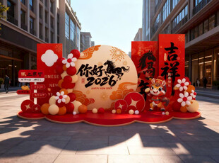 马年新年春节美陈