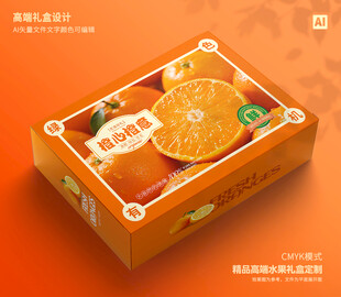 橙子包装 脐橙礼盒