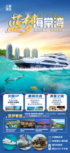 海南三亚旅游海报