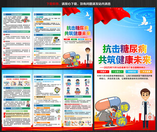 2025年糖尿病日三折页