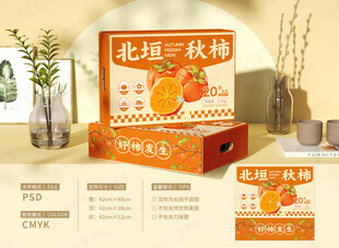 柿子插画包装