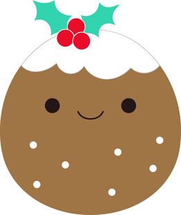 可爱圣诞布丁卡通形象