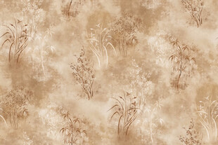 复古风植物纹理背景图