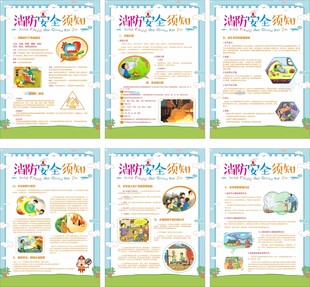 新版消防安全须知宣教挂图