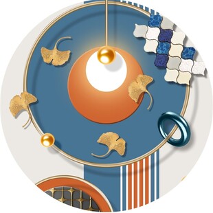 创意书房装饰元素插画