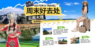 云南大理旅游海报