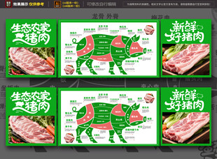 猪肉海报分割图
