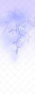 梦幻淡蓝花卉图案背景