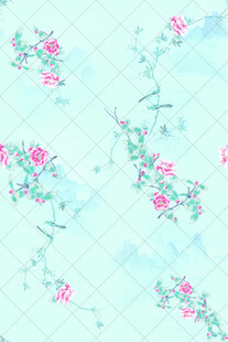 清新花卉图案背景