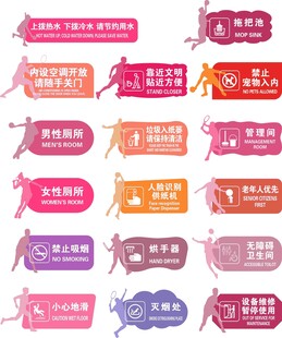 体育馆运动馆男女标识牌