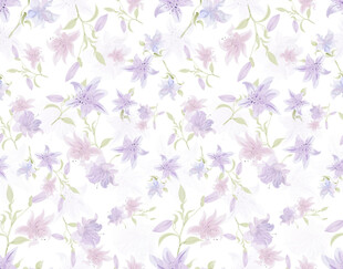 淡紫色花卉图案背景