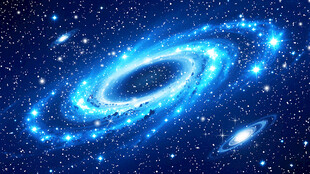 蓝色宇宙星空