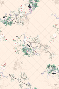 中式花鸟图案 雅致古韵
