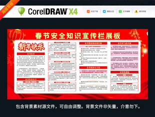 新年春节安全知识宣传海报