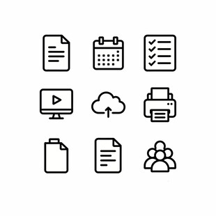 简约办公图标集合