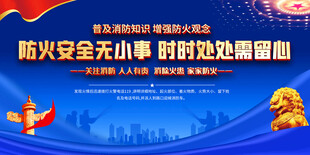 社区消防展板