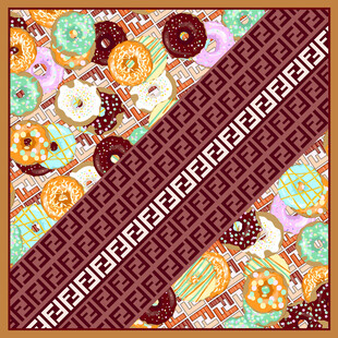 复古花纹多彩图案布料