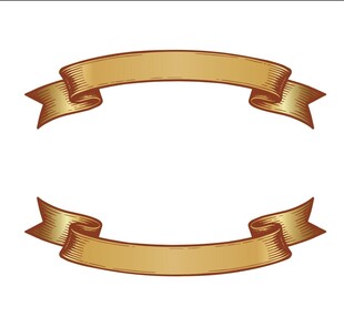 金色飘带
