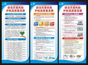 防灾减灾展架