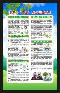 预防甲流知识海报