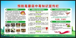 预防毒蘑菇中毒知识宣传栏