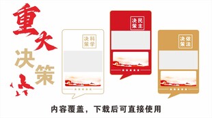 重大决策文化墙