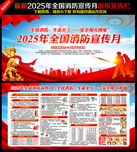2025全国消防宣传月宣传栏