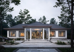 现代风格独栋别墅外观