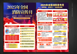 2025消防月宣传单