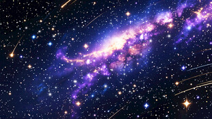 紫色宇宙星空