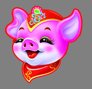 卡通可爱生肖猪