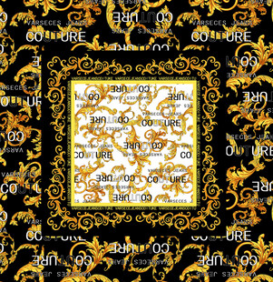 奢华金色花纹装饰图案