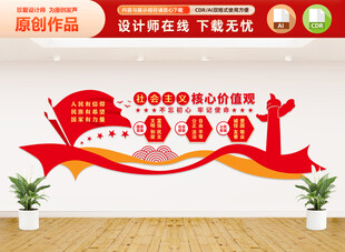 社会主义核心价值观文化墙