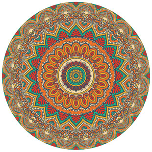 圆形精美地毯花纹