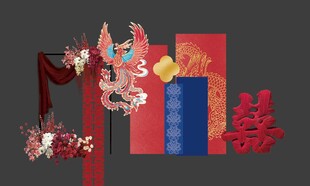 中式喜庆装饰摆件