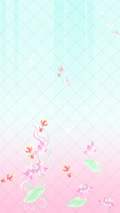 梦幻花卉渐变背景图