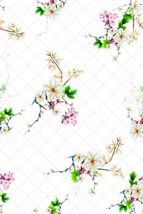 花卉图案背景 清新雅致
