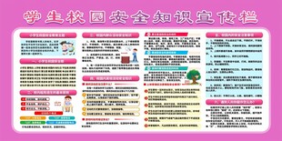 学生校园安全知识宣传栏