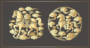 2026马年窗贴玻璃贴