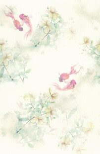 水墨风花鸟灵动画面