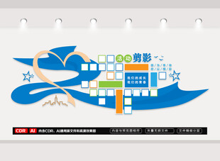 活动剪影文化墙