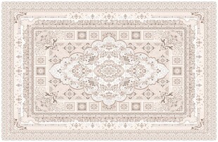 复古花纹米色地毯图案